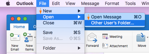 view others calendars in outlook for mac